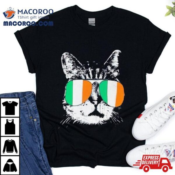 Irish Flag Cat St Patricks Day Catricks Shirt