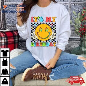 It S My Birthday Groovy Retro Teens Boys Girls Tshirt