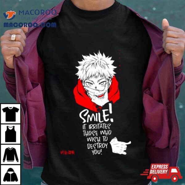 Itadori Smiles Jujutsu Kaisen Shirt