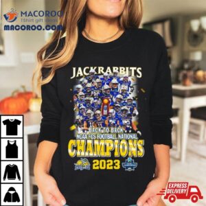 Jackrabbits Back Back Ncaa Fcs National Champions All Players Tshirt