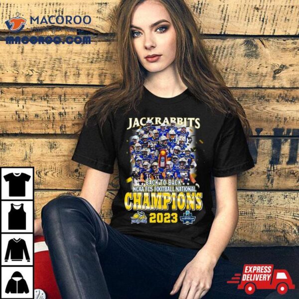 Jackrabbits Back 2 Back Ncaa Fcs National Champions 2023 All Players T Shirt