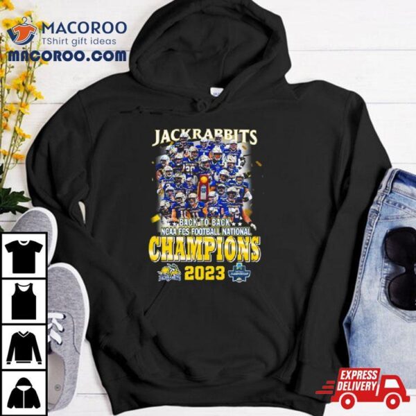 Jackrabbits Back 2 Back Ncaa Fcs National Champions 2023 All Players T Shirt