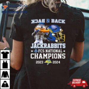 Jackrabbits Back To Back Ncaa Fcs National Champions Mascot And Helme Tshirt