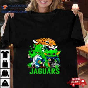 Jacksonville Jaguars Baby Yoda Happy St Patrick Rsquo S Day Shamrock Tshirt