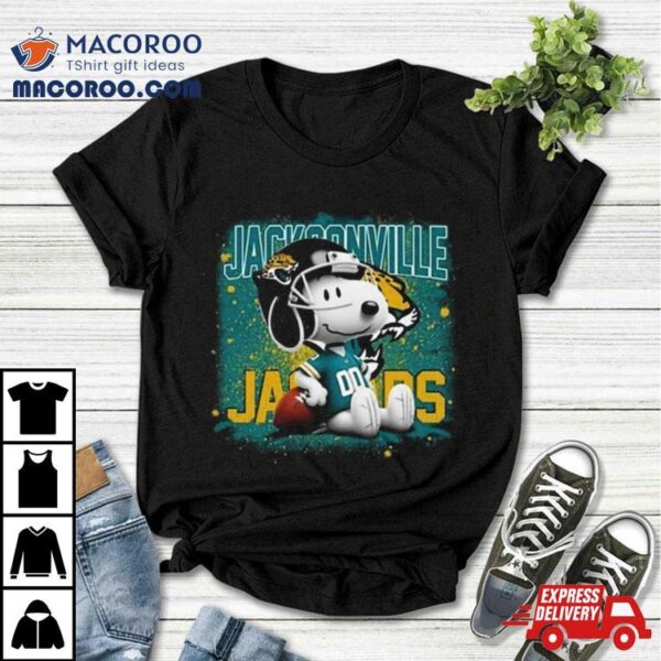 Jacksonville Jaguars Football Mix Snoopy T Shirt