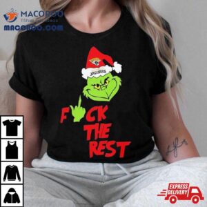 Jacksonville Jaguars Santa Grinch Fuck The Rest Christmas Tshirt