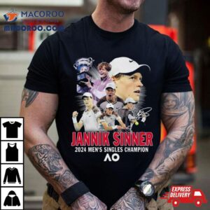 Jannik Sinner 2024 Men&rsquo;s Singles Champion At Ao Signature T Shirt