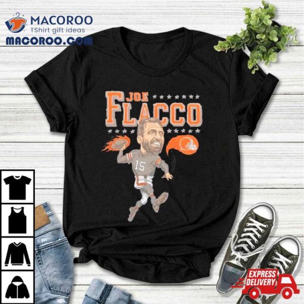 Joe Flacco Cleveland Browns Caricature Player Tri Blend Shirt