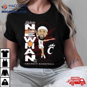 John Newman Cincinnati Basketball Cartoon Tshirt