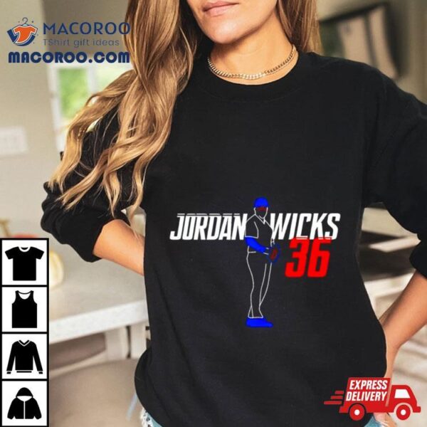 Jordan Wicks 36 Chicago Baseball Shirt