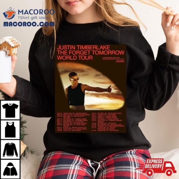 Justin Timberlake The Forget Tomorrow World Tour 2024 Shirt