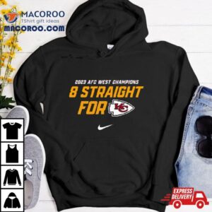 Kansas City Chiefs 2023 Afc West Division Champions 8 Straight For T Shirt