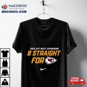 Kansas City Chiefs Afc West Division Champions Straight For Tshirt