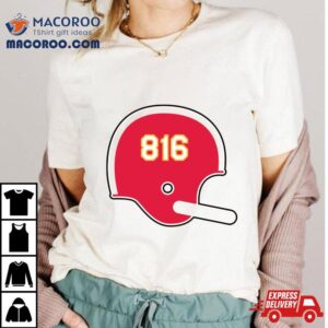 Kansas City Chiefs 816 Helmet Shirt