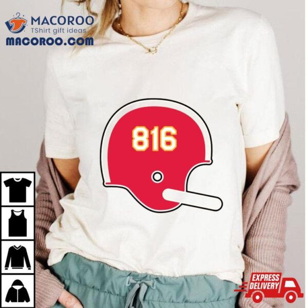 Kansas City Chiefs 816 Helmet Shirt