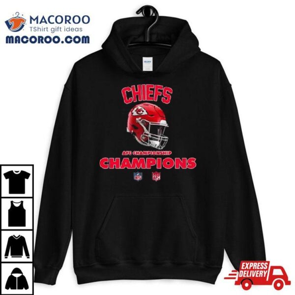 Kansas City Chiefs Afc Championship Season 2023 2024 Nfl Super Bowl Lvii Merchandise Helmet Winners Fan Gifts Merchandise T Shirt