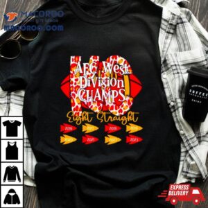 Kansas City Chiefs Afc West Division Champs Eight Straigh Tshirt