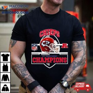 Kansas City Chiefs Are Afc Championship Champions Nfl Playoffs Team Helmet Tshirt