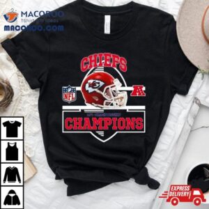 Kansas City Chiefs Are Afc Championship Champions Nfl Playoffs Team Helmet Tshirt