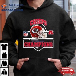 Kansas City Chiefs Are Afc Championship Champions Nfl Playoffs Team Helmet Tshirt