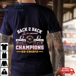 Kansas City Chiefs Back Back Champions Go Chiefs Tshirt