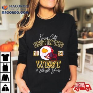 Kansas City Chiefs Best In The West Straight Years Helmet Tshirt