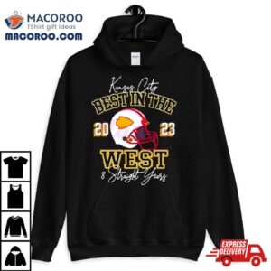 Kansas City Chiefs Best In The West Straight Years Helmet Tshirt