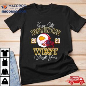 Kansas City Chiefs Best In The West Straight Years Helmet Tshirt