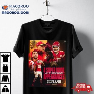 Kansas City Chiefs Get Super Bowl In Seasons Appearances With Afc Champions Nfl Playoffs Season Tshirt