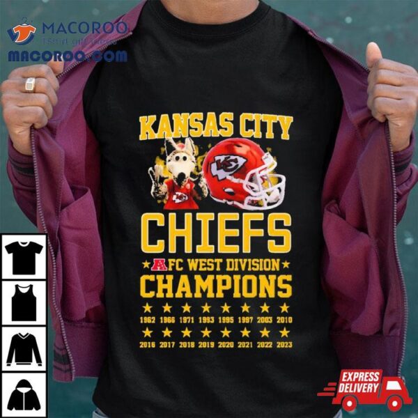 Kansas City Chiefs Mascot Afc West Division Champions Shirt