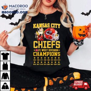 Kansas City Chiefs Mascot Afc West Division Champions Tshirt