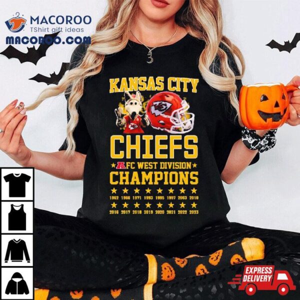 Kansas City Chiefs Mascot Afc West Division Champions Shirt