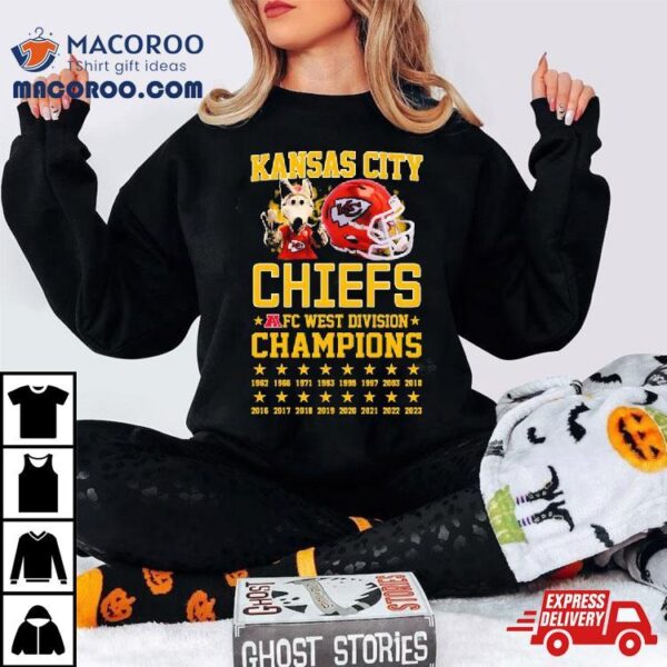 Kansas City Chiefs Mascot Afc West Division Champions Shirt