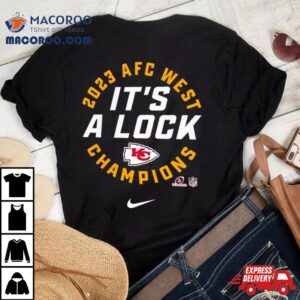 Kansas City Chiefs Nike Afc West Division Champions Locker Room Trophy Collection Tshirt