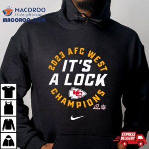 Kansas City Chiefs Nike Afc West Division Champions Locker Room Trophy Collection Tshirt