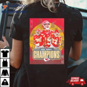 Kansas City Chiefs The Kings Of The Afc West For The Th Straight Year Tshirt