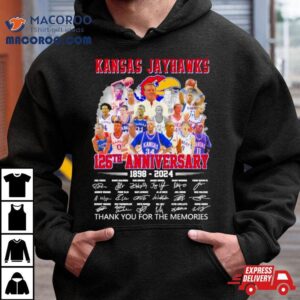 Kansas Jayhawks Basketball Th Anniversary Thank You For The Memories Signatures Tshirt