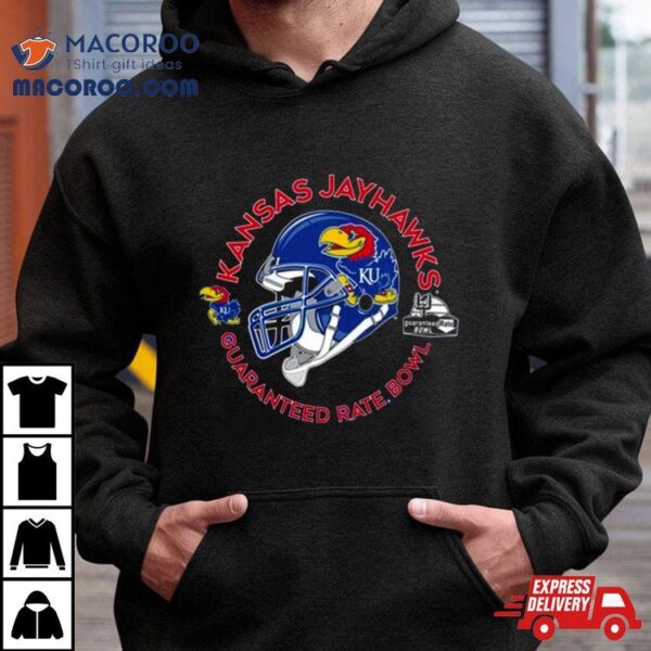 Kansas Jayhawks Helmet 2023 Guaranteed Rate Bowl Shirt