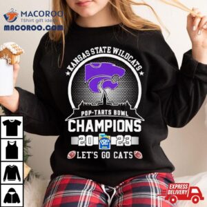 Kansas State Wildcats Football Pop Tarts Bowl Champions Skyline Let S Go Cats Tshirt