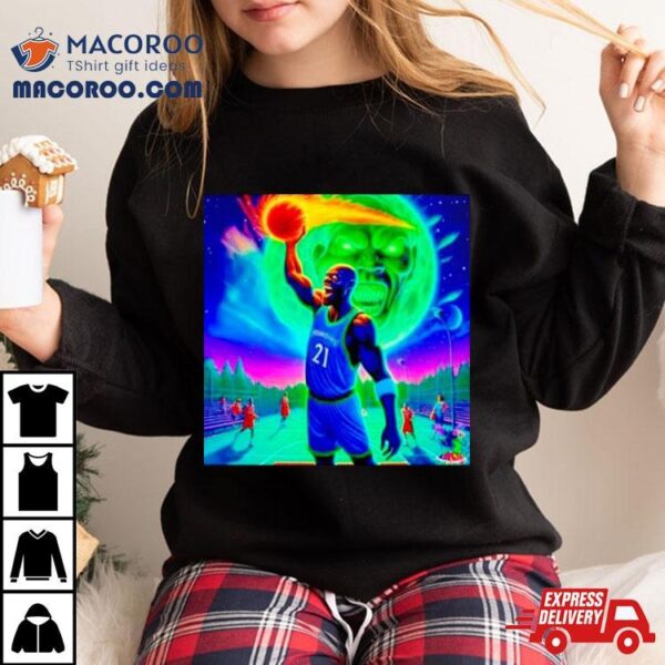 Kevin Garnett Kg Intensity Psychedelic Meme Minnesota Timberwolves Shirt