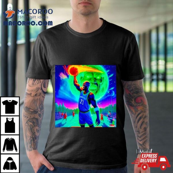 Kevin Garnett Kg Intensity Psychedelic Meme Minnesota Timberwolves Shirt