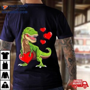 Kids I Steal Hearts Trex Dino Boys Valentines Day Dinosaur Shirt