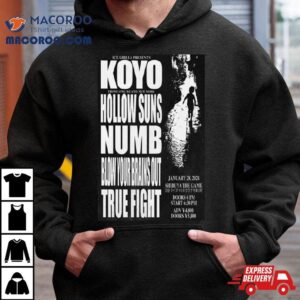 Koyo From Long Island New York Hollow Suns Numb Blow Your Brains Out True Fight January Tshirt