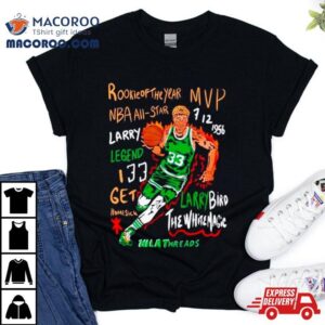 Larry Bird Rookie Of The Year Mvp Nba All State Tshirt
