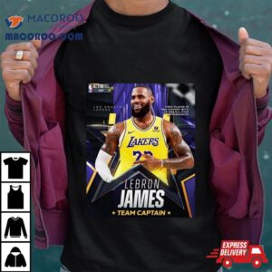 Lebron James First Player In Nba History With 20 Nba All Star Appearances Team Captain Shirt