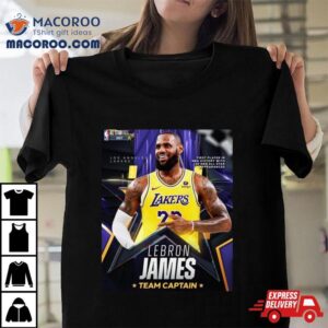 Lebron James First Player In Nba History With Nba All Star Appearances Team Captain Tshirt