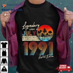 Legendary Since Bday July Vintage Th Birthday Tshirt