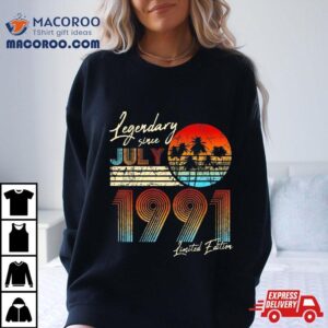 Legendary Since Bday July Vintage Th Birthday Tshirt