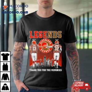 Legends Cleveland Browns Ryan And Brown Thank You For The Memories Signatures Tshirt