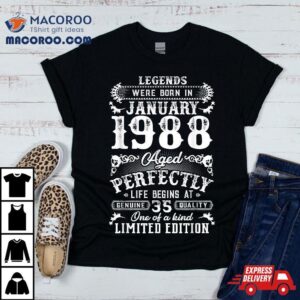 Legends Were Born In January Th Birthday Tshirt